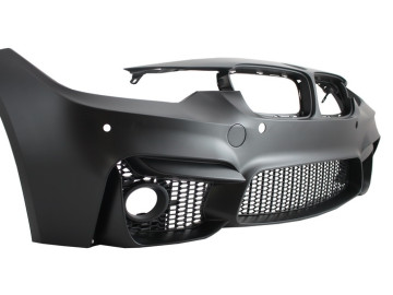 Body Kit suitable for BMW F30 (2011-2019) EVO II M3 CS Design with Front Fenders and Hood Bonnet & Muffler Tips Carbon