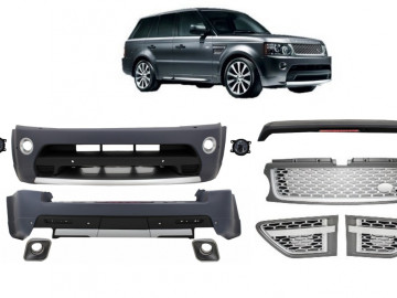 Body Kit suitable for Land Range Rover Sport L320 Facelift (2009-2013) Autobiography Design Silver Grille Edition