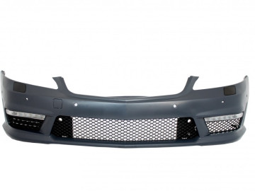 Body Kit suitable for Mercedes S-Class W221 (2005-2011) S63 S65 Design with Exhaust Muffler Tips Black Edition