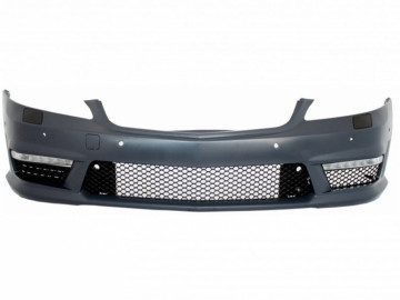 Body Kit suitable for Mercedes S-Class W221 (2005-2011) with Exhaust Muffler Tips and Side Skirts SWB