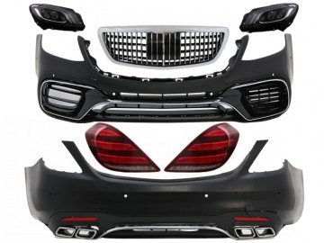 Body Kit suitable for Mercedes S-Class W222 Facelift (2013-06.2017) S63 Look with LED Lights