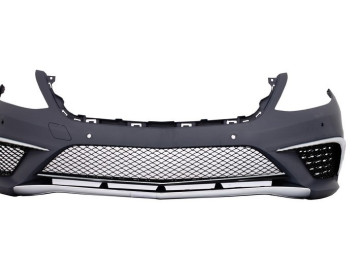 Body Kit suitable for Mercedes S-Class W222 Sport Line Package (2013-06.2017) S63 Design With Central Grille Chrome