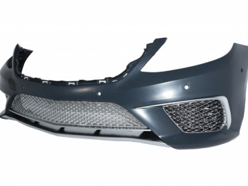 Body Kit suitable for Mercedes S-Class W222 with Exhaust Muffler Tips and Side Skirts Long Version (2013-06.2017) S65 Design