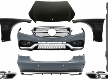 Body Kit suitable for Mercedes W212 E-Class Facelift (2013-up) E63 Design with Exhaust Muffler Tips