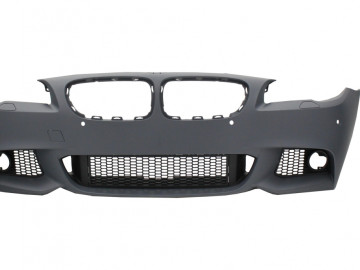 Body Kit with Exhaust Muffler Tip Matte Carbon Fiber Inlet 5.8 cm Left Side suitable for BMW 5 Series F10 (2011-2014) M-Technik Design