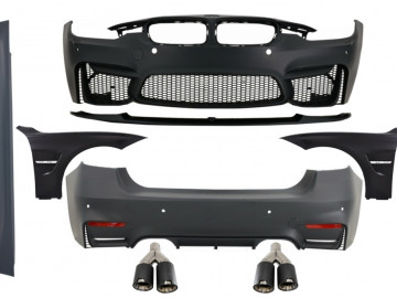 Body Kit with Front Fenders suitable for BMW F30 (2011-2019) EVO II M3 CS Style Without Fog Lamps