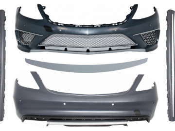 Body Kit with Trunk Spoiler Sport Rear Lip suitable for Mercedes S-Class W222 (2013-06.2017) S65 Design