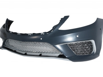 Body kit suitable for Mercedes S-Class W222 (2013-06.2017) Bumper with Side Skirts and Exhaust Tips S63 Look LWB