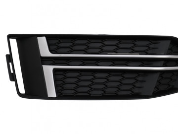 Bumper Lower Grille Covers Side Grilles suitable for Audi A4 B9 Sedan Avant (2016-2018) S-Line