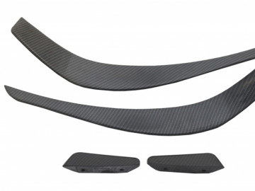 Bumper Splitters Fins Aero Side Vent Canards suitable for Mercedes Benz CLA W117 C117 X117 (2013-2016) CLA45 A-Design Carbon Film