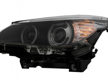 CCFL Angel Eyes Headlights suitable for BMW 5 Series E60 E61 (2003-2004) Dual Projector LCI Look for Xenon D2S