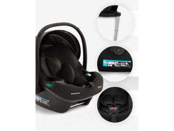  Cadeira Auto 0+ Kikkaboo i-Prime Black