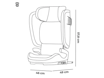 Cadeira Auto Asalvo Omniguard 100-150cm Preta