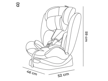 Cadeira Auto Asalvo Primakid 40-150cm Preta