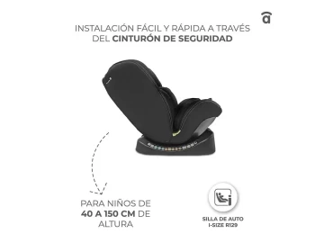 Cadeira Auto Asalvo Primakid 40-150cm Preta