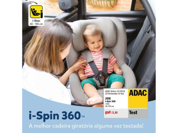 Cadeira Auto Joie I-Spin 360 Coal