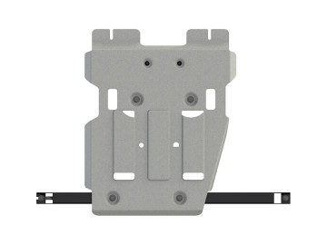 Proteção da caixa de velocidades e caixa de transferência em alumínio de 4 mm (estampado) (apenas 2016-; motor 3.0V6; compatível com pinças de série)