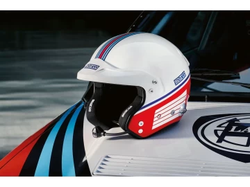 Capacete Sparco Air Pro RJ-5i | Martini Racing (Design de Faixas)
