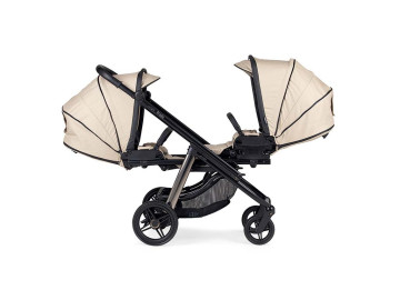 Carrinho Gêmeos Bebecar Dupla Compact Bege