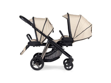 Carrinho Gêmeos Bebecar Dupla Compact Bege