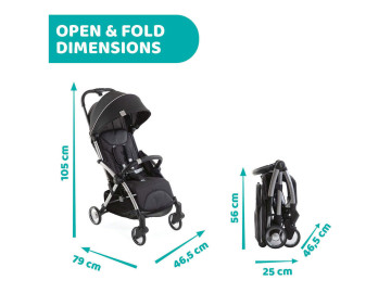 Carrinho Passeio Chicco Goody Plus Grey Mist