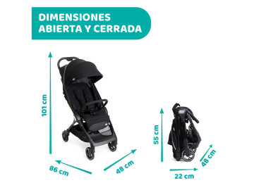 Carrinho Passeio Chicco We Black