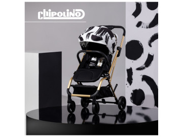 Carrinho Passeio Chipolino Twister 360º Preto / Branco 