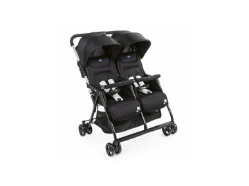 Carrinho Passeio Gêmeos Chicco Ohlala Twin Black Night