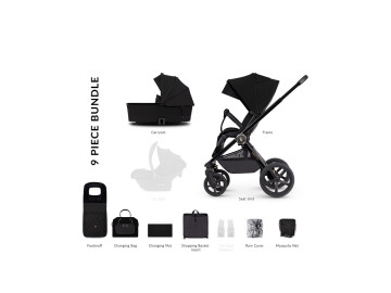 Carrinho Passeio Venicci Tinum Upline All Black 