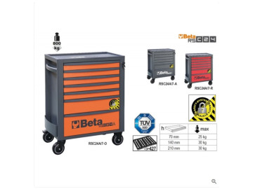 Carro Com 7 Gavetas, Com Sistema Anti-Inclinação - Beta RSC24A/7-A