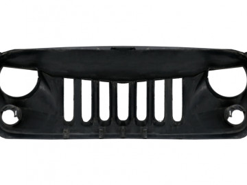 Central Front Grille suitable for JEEP Wrangler / Rubicon JK (2007-2017) Eagle Eyes Matte Black