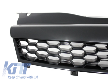 Central Grille Debadged Grille suitable for OPEL Astra H 3 Doors Coupe (2004-2009) Honeycomb Design