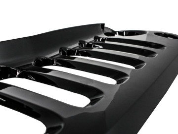 Central Grille Front Grille suitable for JEEP Wrangler / Rubicon JK (2007-2017) Angry Bird Design Piano Black