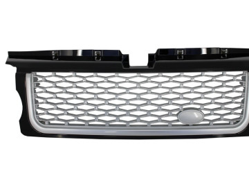 Central Grille and Side Vents Assembly suitable for Land Range Rover Sport L320 (2005-2008) Autobiography Look Black Silver Edition