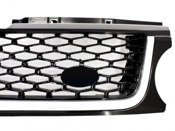 Central Grille and Side Vents Assembly suitable for Land Range Rover Sport L320 Facelift (2009-2013) Autobiography Look All Black Edition