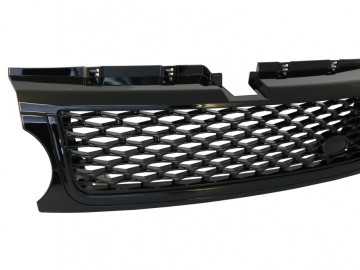 Central Grille and Side Vents Assembly suitable for Land Range Rover Sport L320 Facelift (2009-2013) Autobiography Look All Black Edition