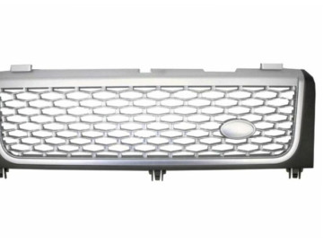 Central Grille suitable for Land Range Rover Vogue III L322 (2002-2005) Grey-Silver Autobiography Supercharged Edition