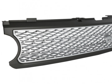 Central Grille suitable for Land Range Rover Vogue III L322 (2006-2009) Silver Autobiography Supercharged Edition