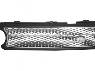 Central Grille suitable for Land Range Rover Vogue III L322 (2006-2009) Silver Autobiography Supercharged Edition