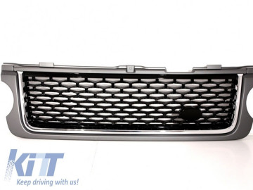 Central Grille suitable for Land Range Rover Vogue III L322 (2010-2012) Grey Black Autobiography Supercharged Edition