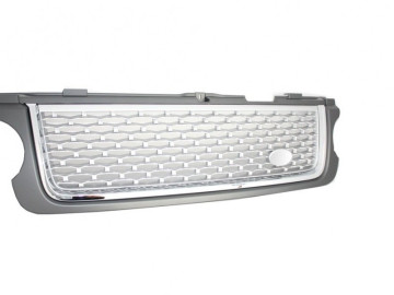 Central Grille suitable for Land Range Rover Vogue III L322 (2010-2012) Grey Silver Autobiography Supercharged Edition