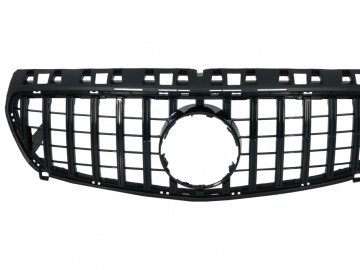 Central Grille suitable for Mercedes A-Class W176 (2012-08.2015) A45 GT-R Panamericana Design All Black