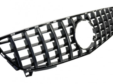 Central Grille suitable for Mercedes A-Class W176 Facelift (09.2015-2018) A45 GT-R Panamericana Design All Black