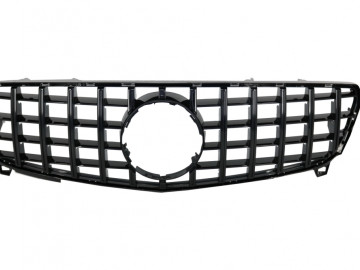 Central Grille suitable for Mercedes A-Class W176 Facelift (09.2015-2018) A45 GT-R Panamericana Design All Black