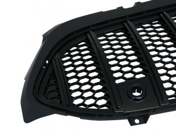 Central Grille suitable for Mercedes A-Class W177 Hatchback V177 Sedan (04.2018-) Mesh GT-R Panamericana Design All Black