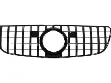 Central Grille suitable for Mercedes GLS X166 Facelift (2016-2018) GTR Design Black