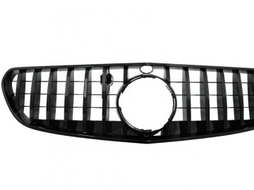 Central Grille suitable for Mercedes S-CLASS Coupe C217 (2014-2017) Cabrio A217 (2015-2017) GT-R Panamericana Design Black