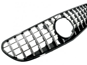 Central Grille suitable for Mercedes S-Class Coupe C217 (2014-2017) Cabrio A217 (2015-2017) GT-R Panamericana Design Chrome