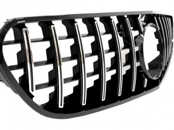 Central Grille suitable for Mercedes S-Class Coupe C217 (2014-2017) Cabrio A217 (2015-2017) GT-R Panamericana Design Chrome