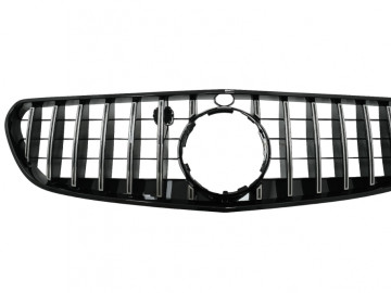 Central Grille suitable for Mercedes S-class Coupe C217 Facelift (2018-up) Cabrio A217 Facelift (2018-up) GT-R Panamericana Design Chrome